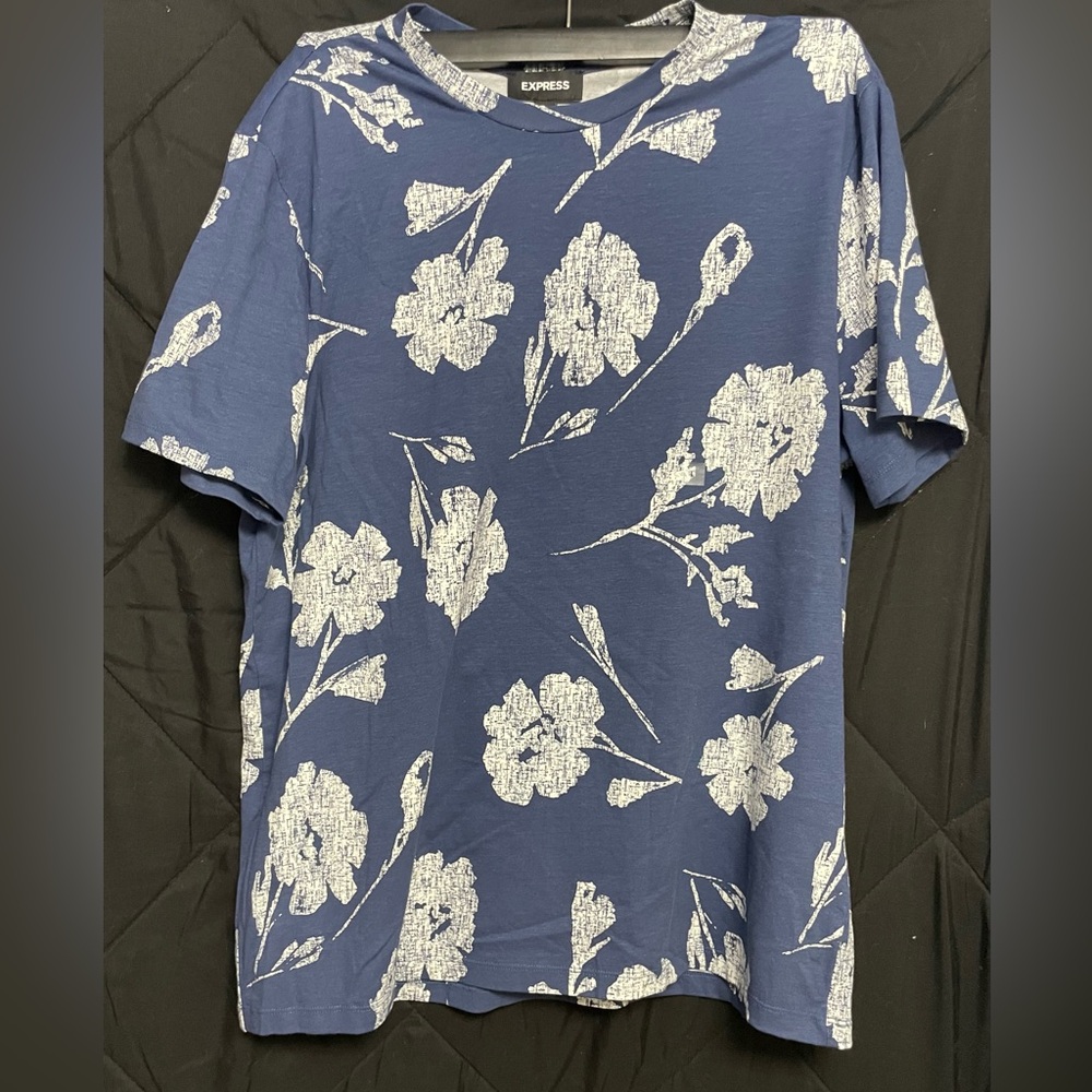 Express Blue Floral Men's Tee